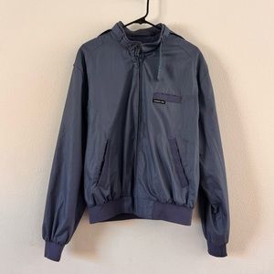 Members Only Navy Blue Windbreaker Jacket
